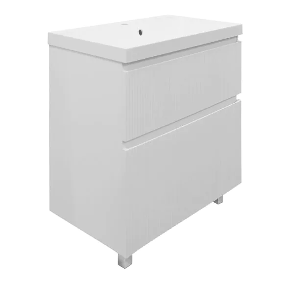 Комплект Azario Тумба Viola 80/2Н напольная БЕЛЫЙ МАТОВЫЙ под раковину Астория 80 (CS00097140)
