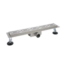 Душевой лоток AZARIO 400 мм, D40(50), металлическая перфорированная решетка, металлический желоб, комбинированный затвор (AZT2FT01400)