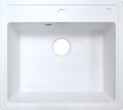 Кухонная мойка AZARIO Litos 570x505x200 искусственный мрамор, цвет Белый (CS00078321)