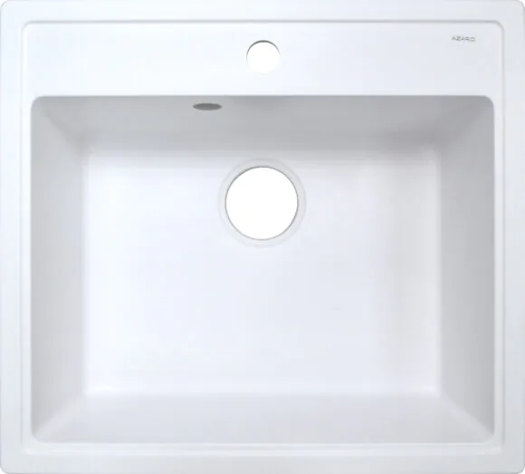 Кухонная мойка AZARIO Litos 570x505x200 искусственный мрамор, цвет Белый (CS00078321)