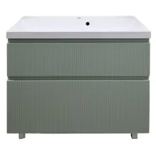 Комплект Тумба Azario Viola 100/2Н напольная ФИСТАШКОВЫЙ с раковиной Астория 100 (CS00097145)