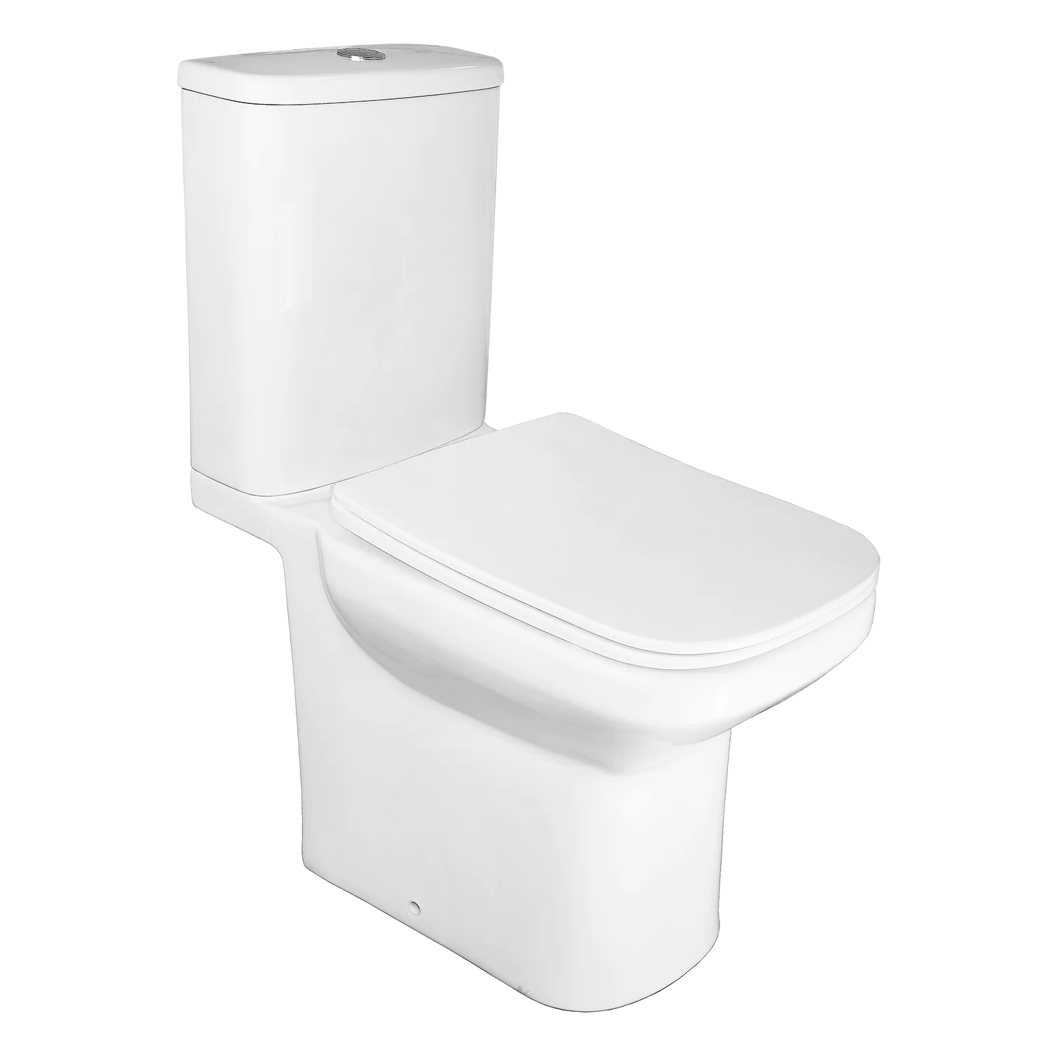 Унитаз-компакт Azario Wandy 350х614х795 напольный, безободковый, с быстросъемным сиденьем микролифт (AZ-56D) — фото №1