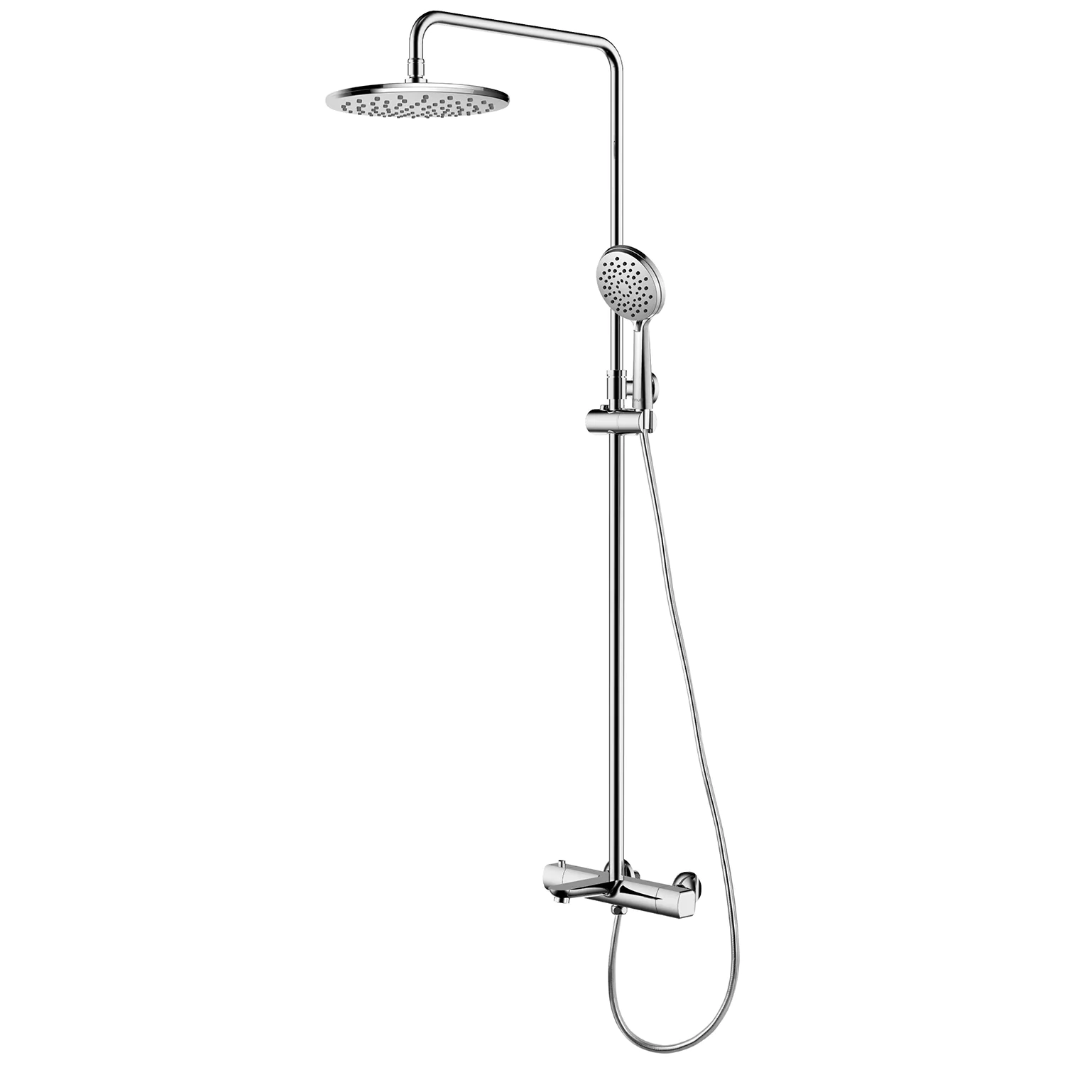 Душевая система Azario GALAXY термостатический картридж, хром (AZ-67B47EV1-1DC1J19A-ZH3394A-HB1153C) — фото №1