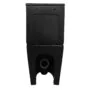 Унитаз-компакт Azario Black Queen 370х605х800 безободковый, с быстросъемным сиденьем микролифт, черный матовый (AZ-8380) — фото №11
