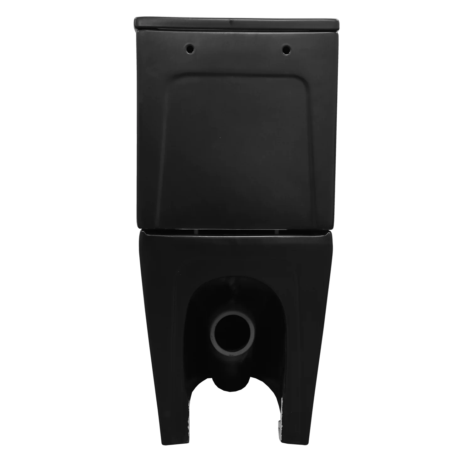 Унитаз-компакт Azario Black Queen 370х605х800 безободковый, с быстросъемным сиденьем микролифт, черный матовый (AZ-8380) — фото №11