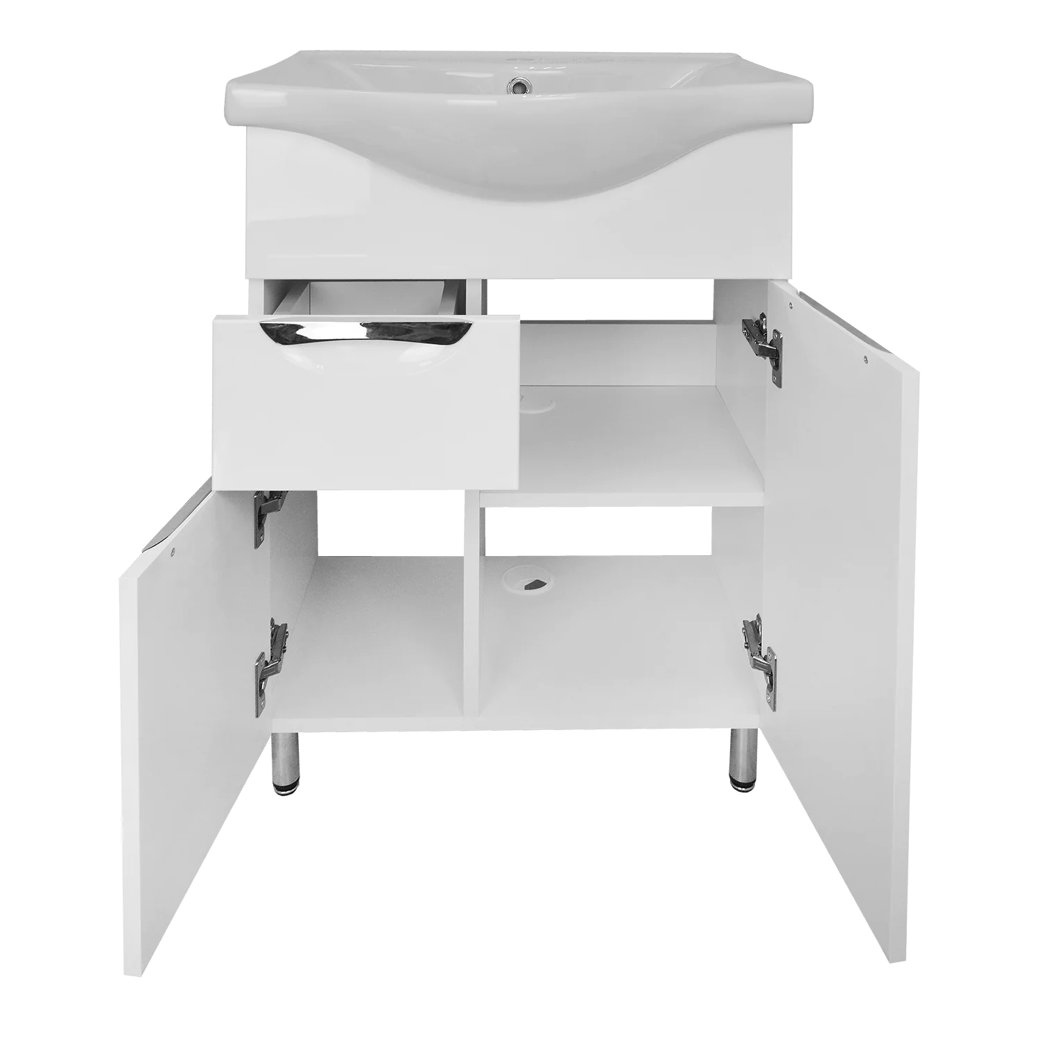 Комплект Тумба Стиль- 60/1 600х450х840 с раковиной Basic 60 (CS00070392) — фото №2