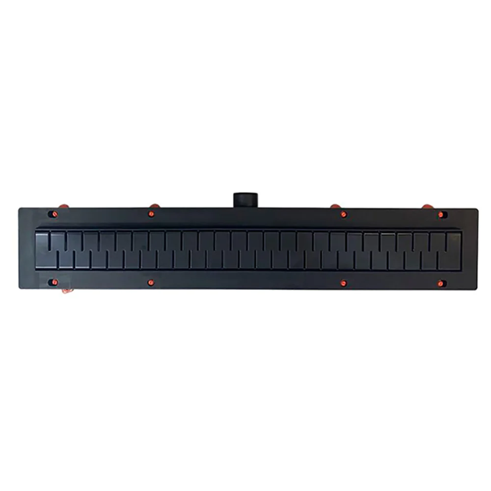 Душевой лоток AZARIO D50 Medium 750 мм, боковой слив, пластиковый, перфорированная решетка, черный (AZ-CH 750/50 MC) — фото №4