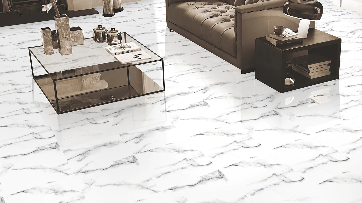 Плитка керамогранитная AZARIO AFION WHITE 60х60 Glossy (P101082160G) — фото №5