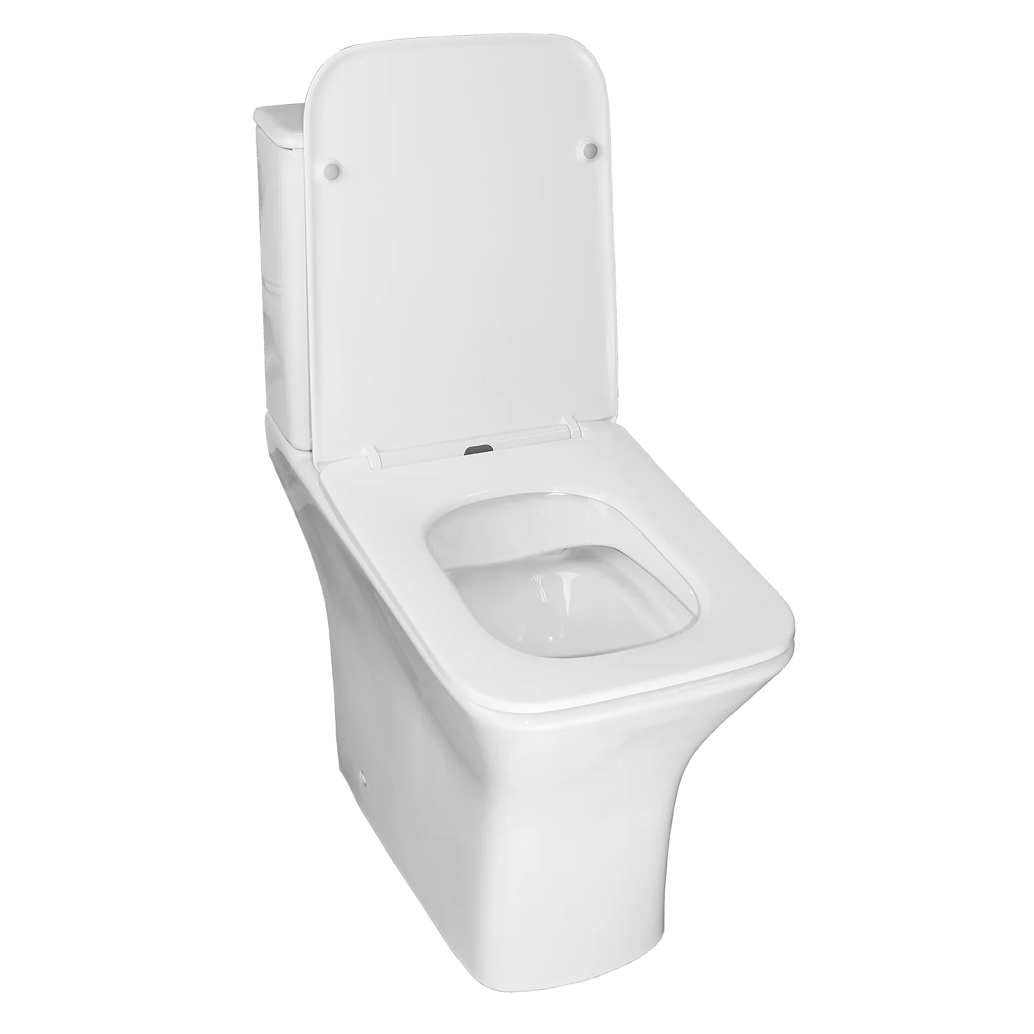 Унитаз-компакт Azario FRETTA Square N 340х650х770 напольный, безободковый, c быстросъемным сиденьем микролифт (AZ-1038A N) — фото №3