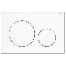 Кнопка смыва AZARIO NEW двойная, пластик, белый глянцевый (AZ-017.01)