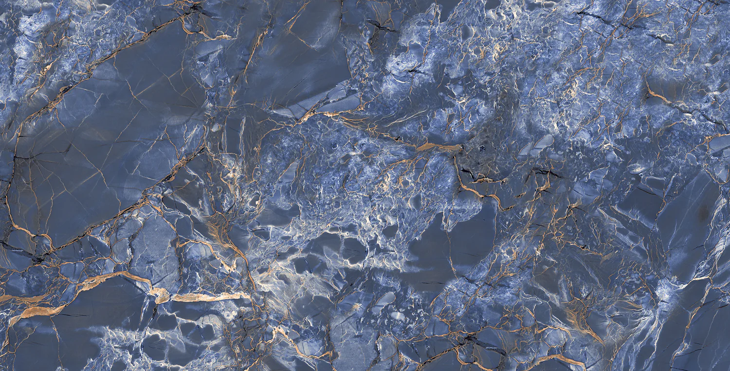 Плитка керамогранитная AZARIO CRYSTAL BLUE 60х120 High Glossy (P3090821120HG) — фото №3