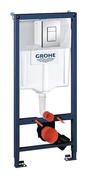 Сет 3 в 1 инсталляция Grohe Rapid SL с клавишей смыва + подвесной унитаз Azario Grado c быстросъемным сиденьем микролифт (38772001+AZ-0046N) — фото №2