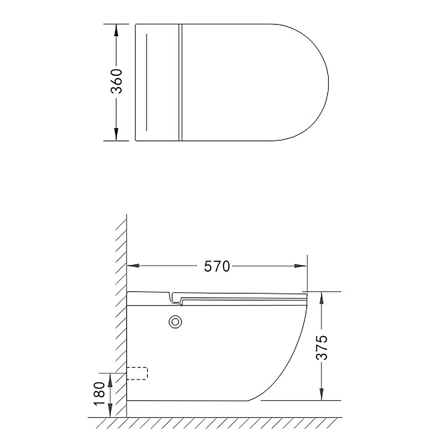 Унитаз импульсный Azario 360х570х375 подвесной, полукруглый, быстросъемное сиденье микролифт, монтажная рама в комплекте (AZ-102C) — фото №15