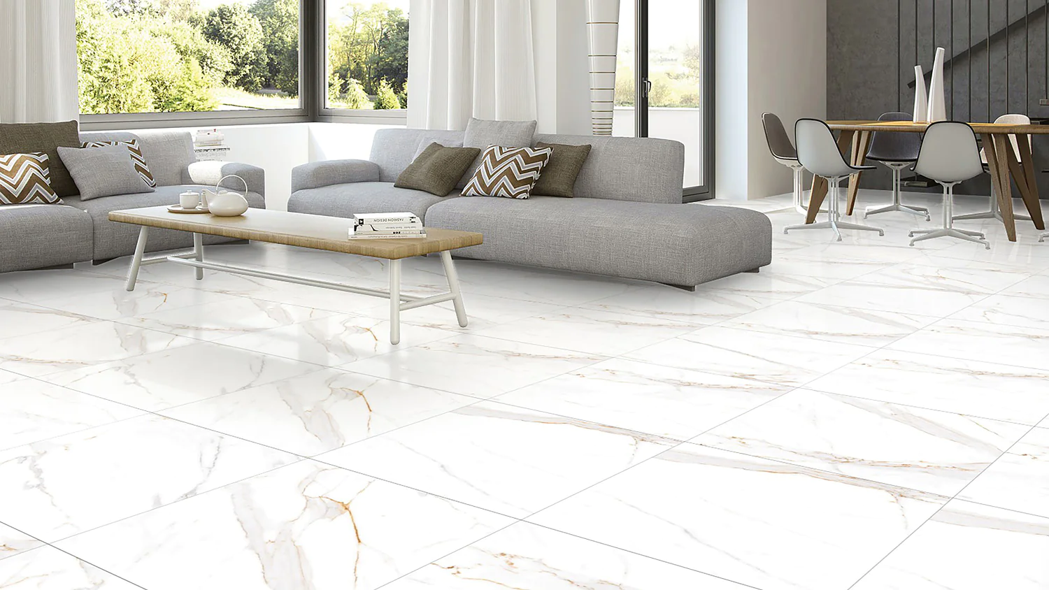 Плитка керамогранитная AZARIO AFION GOLD 60х60 Glossy (P104082160G) — фото №7