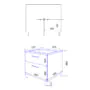 Комплект Тумба Azario Ника 80 Н 815х470х860 напольная, с раковиной Tempo 80, белый глянцевый (CS00091370) — фото №8