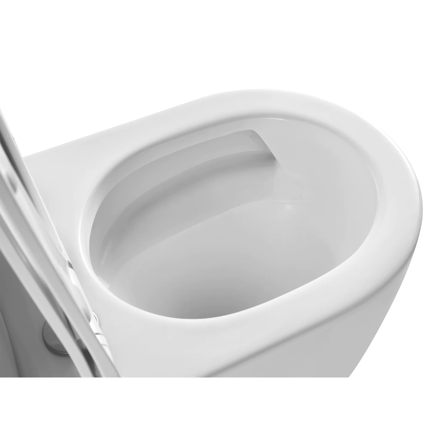Унитаз напольный Azario LUMA TORNADO FLUSHING безободковый в комплекте с бачком и сиденьем микролифт, дюропласт. 595*360*820 мм (AZ-1253ST) — фото №5