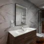 Зеркало AZARIO Эдисон — МЕТЕО 600х800 бесконтактный сенсор, погодный модуль (LED-00002807) — фото №3