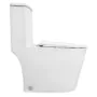 Унитаз-моноблок Azario ANSA 385х695×775 безободковый, в комплекте с сиденьем дюропласт микролифт, белый (AZ-2301) — фото №8