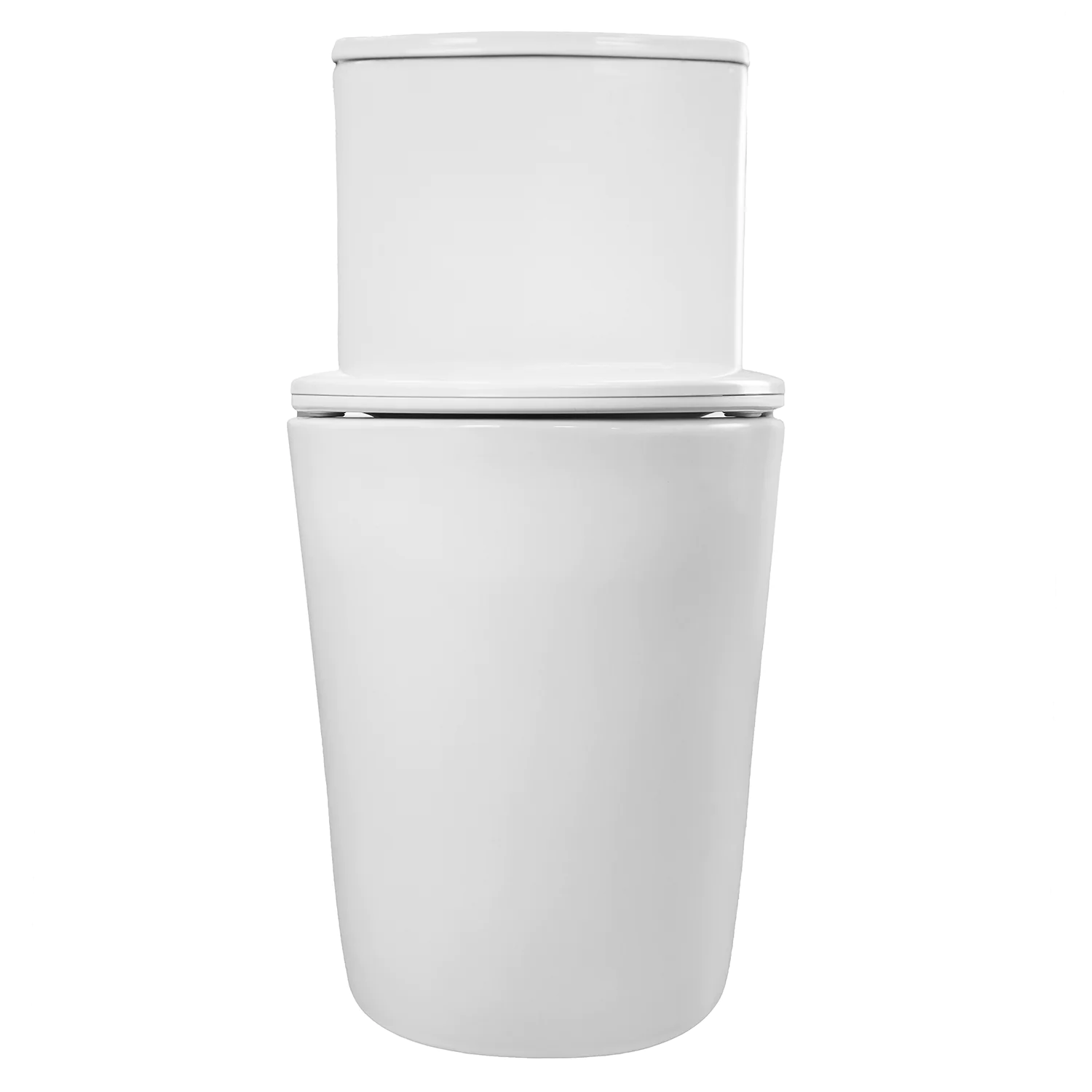 Унитаз-моноблок Azario ANSA 385х695×775 безободковый, в комплекте с сиденьем дюропласт микролифт, белый (AZ-2301) — фото №7