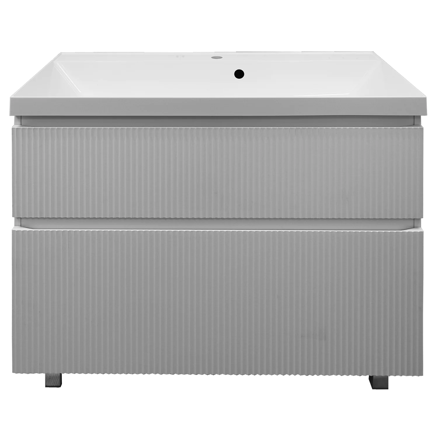 Тумба Azario Viola 100/2Н напольная БЕЛЫЙ МАТОВЫЙ БЕЗ РАКОВИНЫ Астория 100 (CS00096734) — фото №1