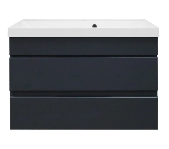 Комплект Azario Тумба Эстима 80/2 795х447х555 подвесная, с раковиной Астория 80, графит (CS00094589)