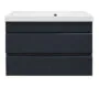 Комплект Azario Тумба Эстима 80/2 795х447х555 подвесная, с раковиной Астория 80, графит (CS00094589)