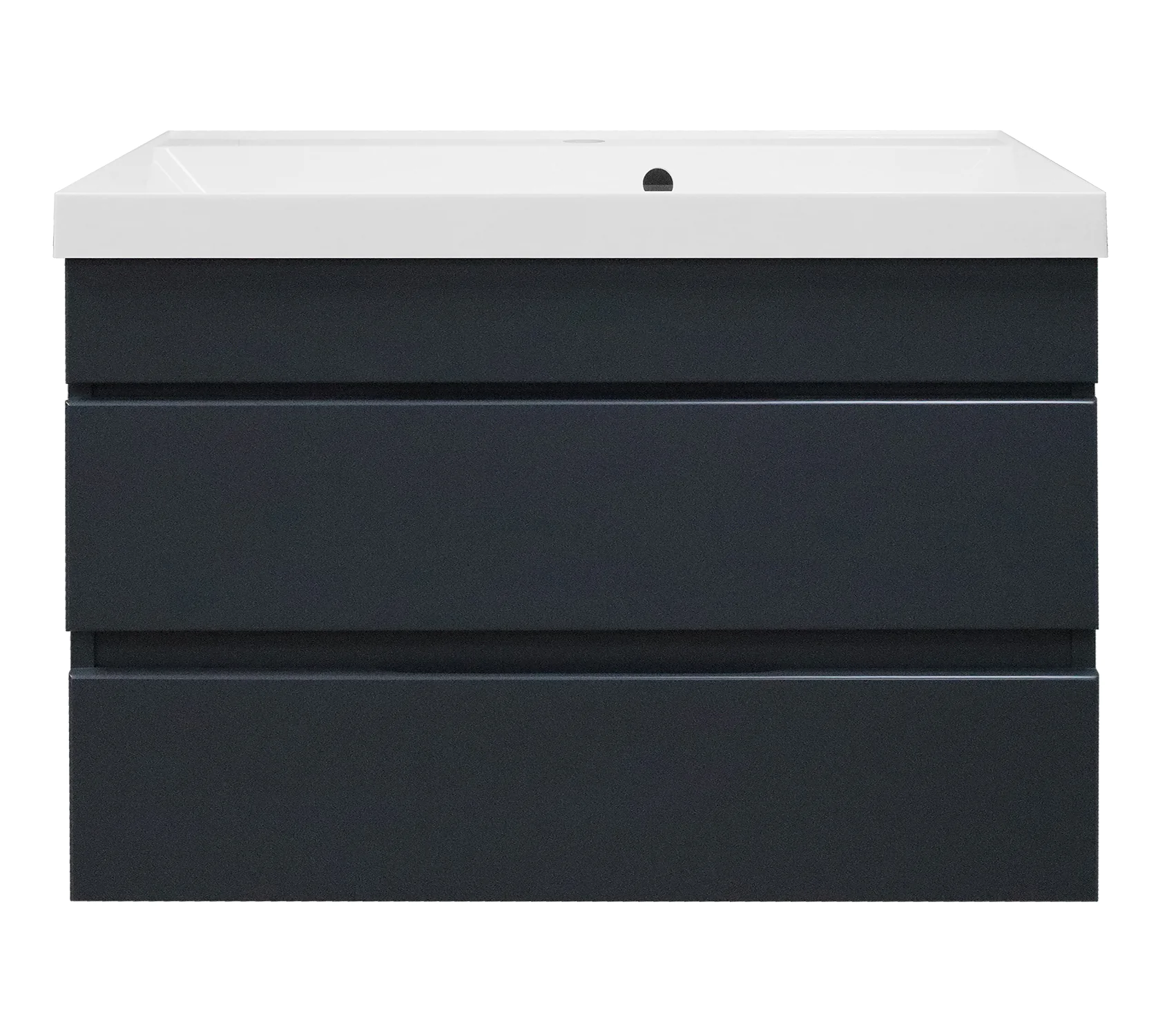 Комплект Azario Тумба Эстима 80/2 795х447х555 подвесная, с раковиной Астория 80, графит (CS00094589) — фото №1