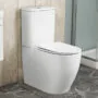 Унитаз-компакт Azario BONELLE 355х630х795 напольный, безободковый, слив «Торнадо», в комплекте с быстросъемным сиденьем микролифт (AZ-1229A) — фото №7