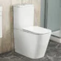 Унитаз-компакт Azario ESCONDA 355х620х805 напольный, безободковый, слив «Торнадо», в комплекте с быстросъемным сиденьем микролифт (AZ-1255A) — фото №7