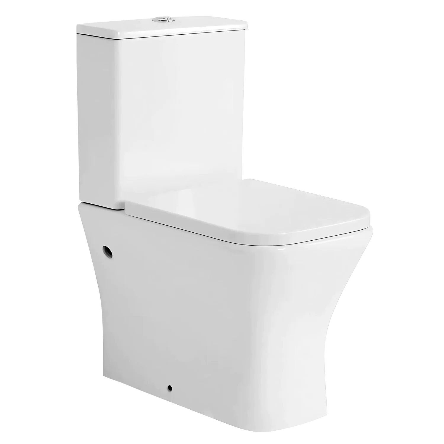 Унитаз-компакт Azario Blaise 385х615х801 напольный, безободковый с быстросъемным сиденьем микролифт (AZ-55-1) — фото №1