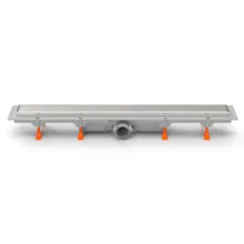 Душевой лоток AZARIO D50 Klasik 750 мм, боковой слив, пластиковый, рамка и решетка из нержавеющей стали (AZ-CH 750/50 KN)