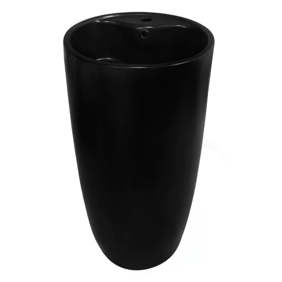 Раковина напольная Azario Tea 450х450х845 отдельностоящая, черный (AZ-M30149MB)