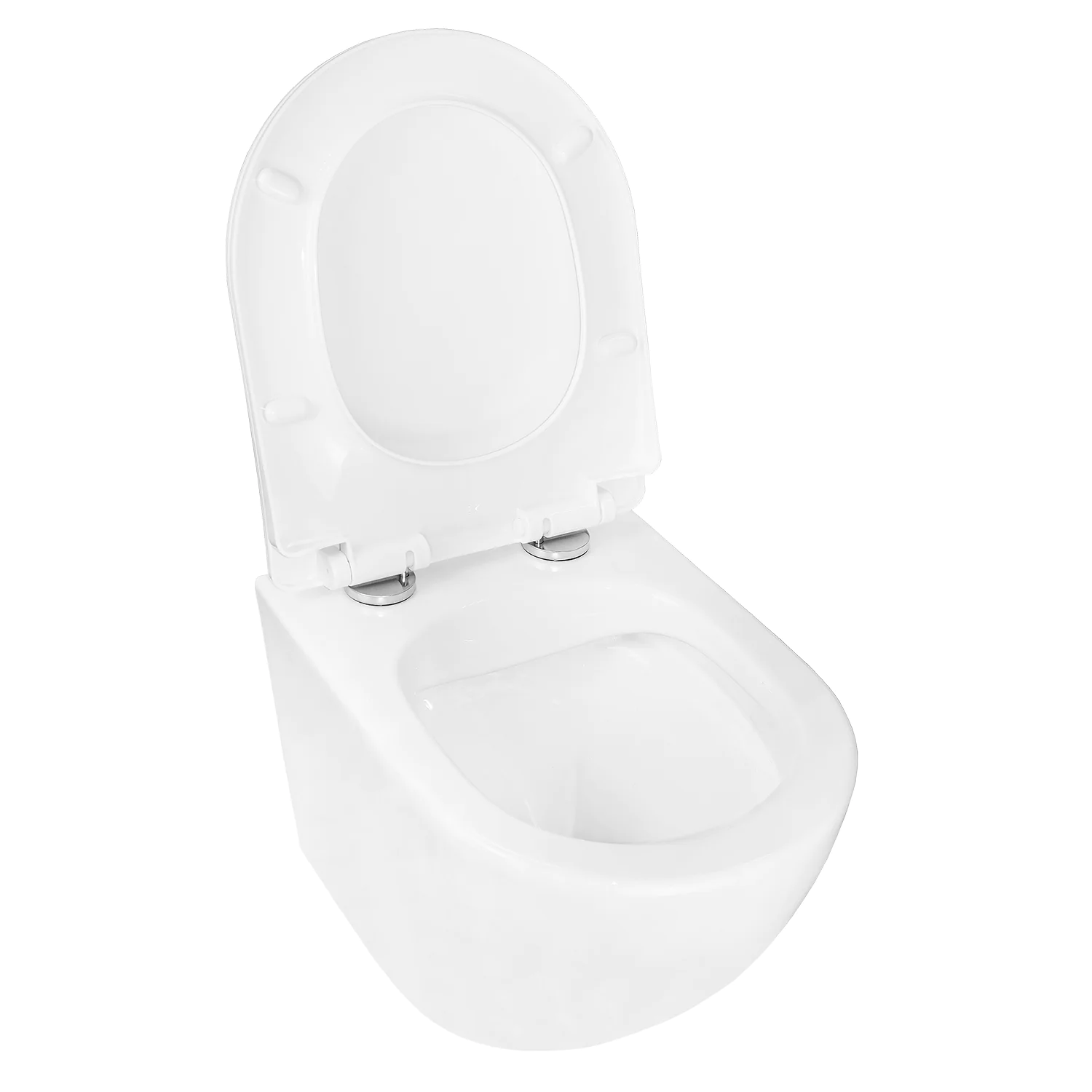 Унитаз подвесной Azario PRO 360х480х3500 безободковый, c быстросъемным сиденьем микролифт полипропилен (CS-1049SB) — фото №4