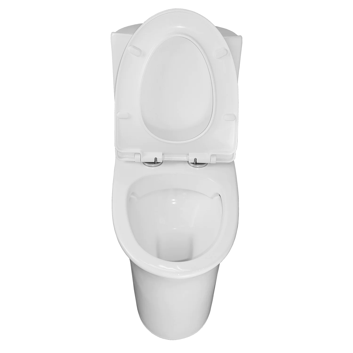 Унитаз моноблок Azario Luna 770x390x710 напольный, горизонтальный слив, сиденье дюропласт микролифт (AZ-1037) — фото №5