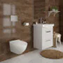 Унитаз подвесной Azario Geno 490х360х360 безободковый, с ультратонким сиденьем микроклифт (AZ2196D) — фото №13