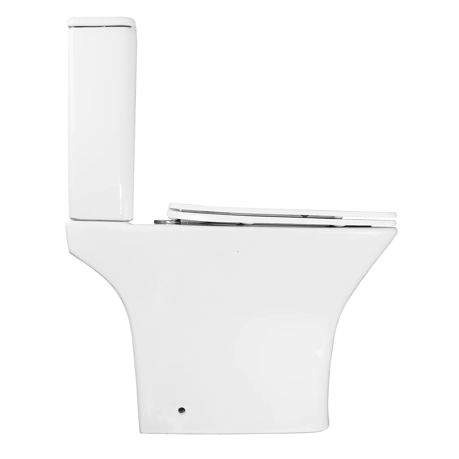 Унитаз-компакт Azario FRETTA Square N 340х650х770 напольный, безободковый, c быстросъемным сиденьем микролифт (AZ-1038A N) — фото №12