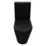 Унитаз-компакт Azario Black Queen 370х605х800 безободковый, с быстросъемным сиденьем микролифт, черный матовый (AZ-8380) — фото №4