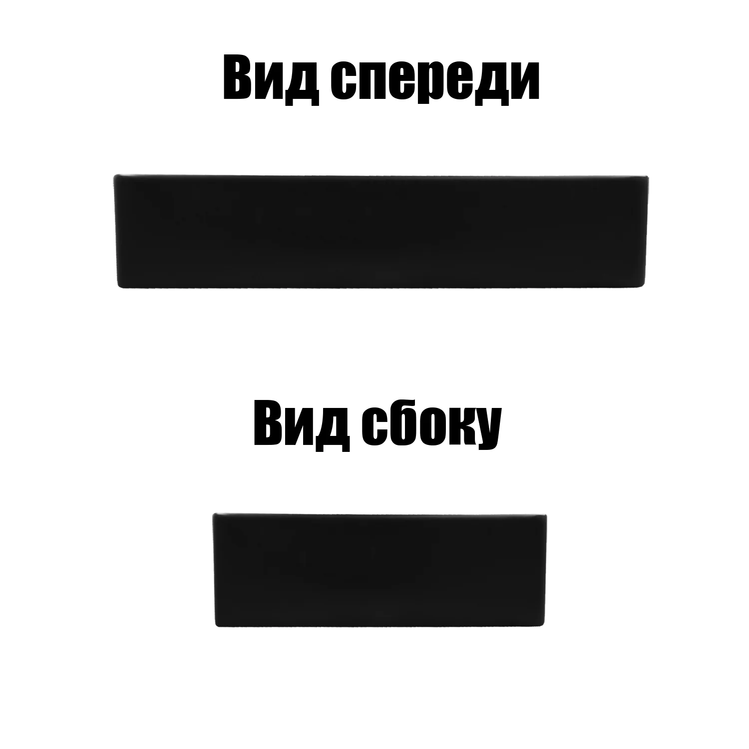 Раковина-чаша Azario 470х360х110 накладная, прямоугольная, черный матовый (AZ-2178-S-MB) — фото №4