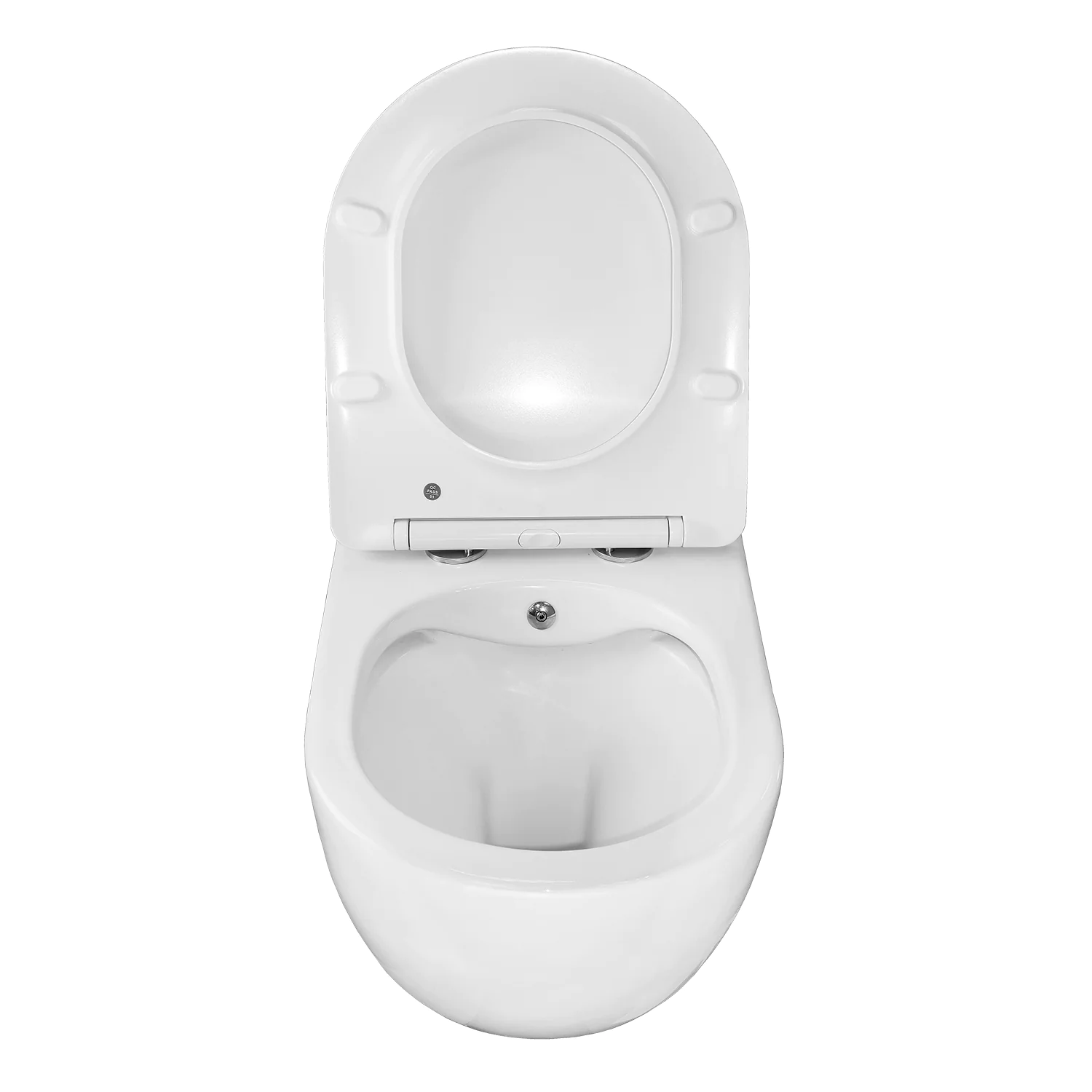 Унитаз подвесной c функцией биде Azario Allegro 360х490х360 безободковый, встроенный смеситель, крышка с сиденьем микролифт (AZ-3105B) — фото №5