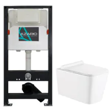 Сет AZARIO NEW Инсталляция 3/6л + подвесной унитаз Azario Mona 530x360x365 с быстросъемным сиденьем «Микролифт» (AZ-501A+AZ-0057)