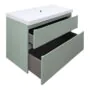 Комплект Тумба Azario Viola 100/2 подвесная ФИСТАШКОВЫЙ с раковиной Астория 100 (CS00097148) — фото №4