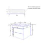 Комплект Azario Тумба Viola 80/2 подвесная БЕЛЫЙ МАТОВЫЙ под раковину Астория 80 (CS00097143) — фото №8