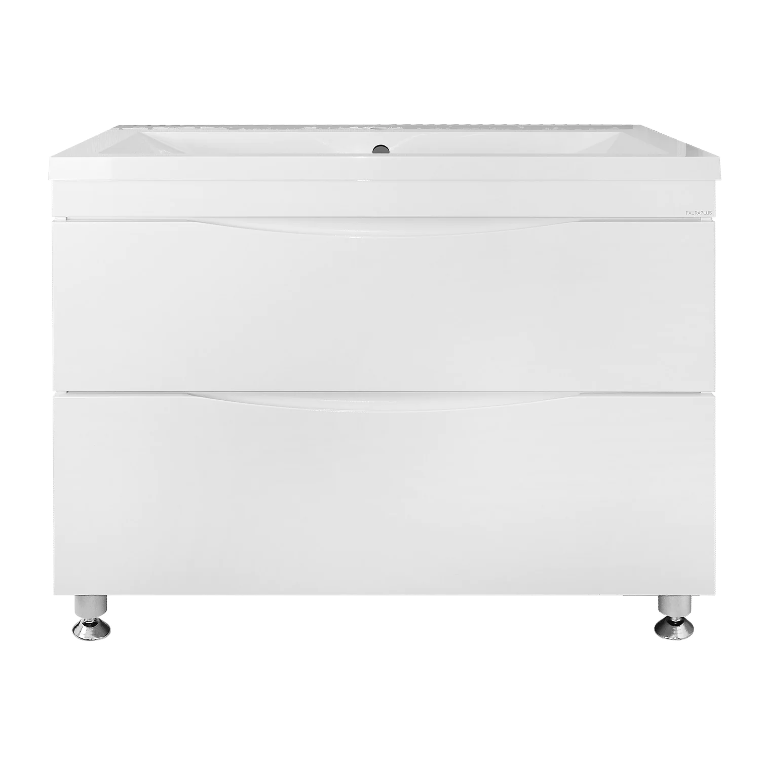 Комплект Azario Тумба Эстима 100/2Н 995х450х850 напольная, с раковиной Астория 100, белый глянцевый (CS00094590) — фото №3