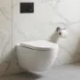 Унитаз подвесной Azario ORMI 490х360х365 безободковый, система смыва Торнадо, с быстросъемным сиденьем микролифт (AZ-0253VD) — фото №14