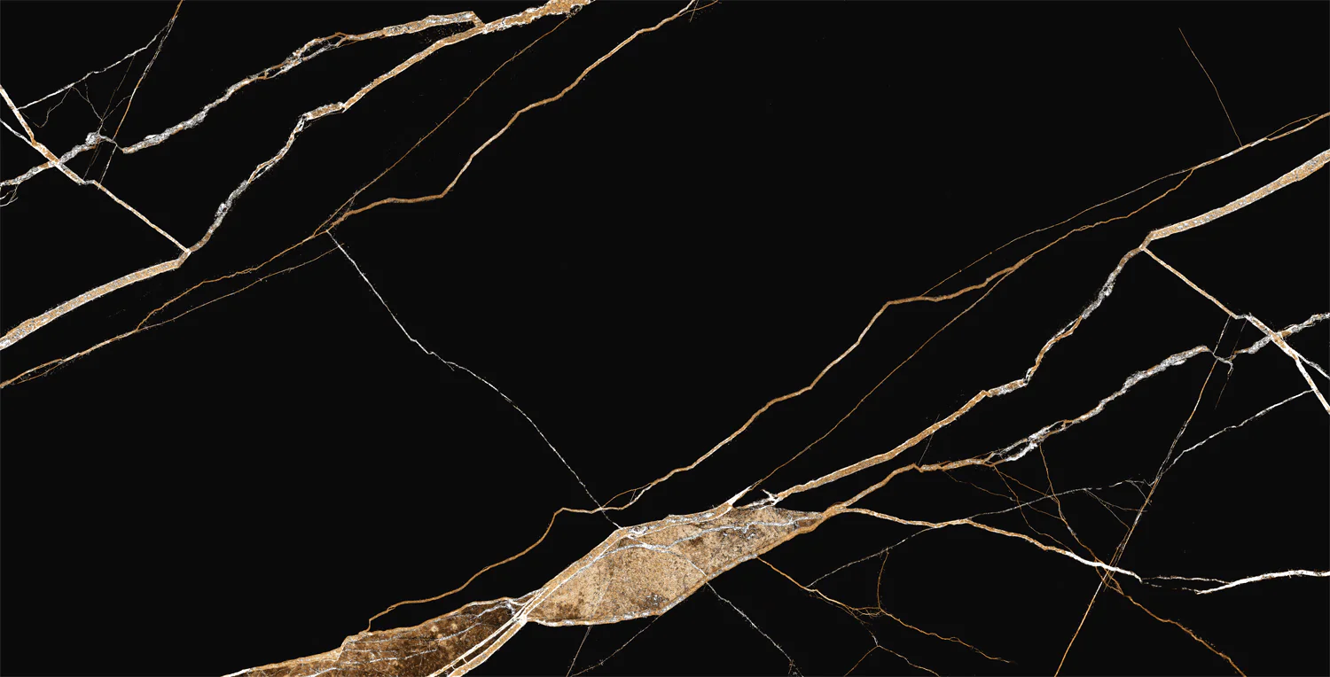 Плитка керамогранитная AZARIO VOLCANO BLACK 60х120 High Glossy (P3110821120HG) — фото №1