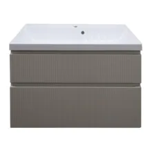 Комплект Тумба Azario Viola 100/2 подвесная БЕЖЕВЫЙ с раковиной Астория 100 (CS00097150)