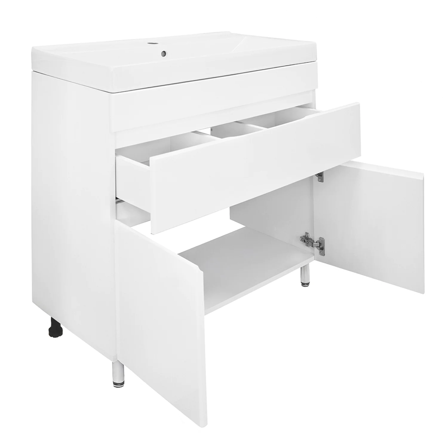 Тумба Azario Эстима 80/1Н напольная БЕЗ РАКОВИНЫ Tempo 80 (CS00094627) — фото №2