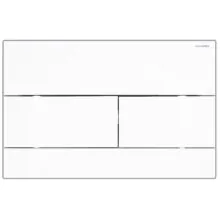 Кнопка смыва AZARIO NEW двойная, пластик, белый глянцевый (AZ-013.0)