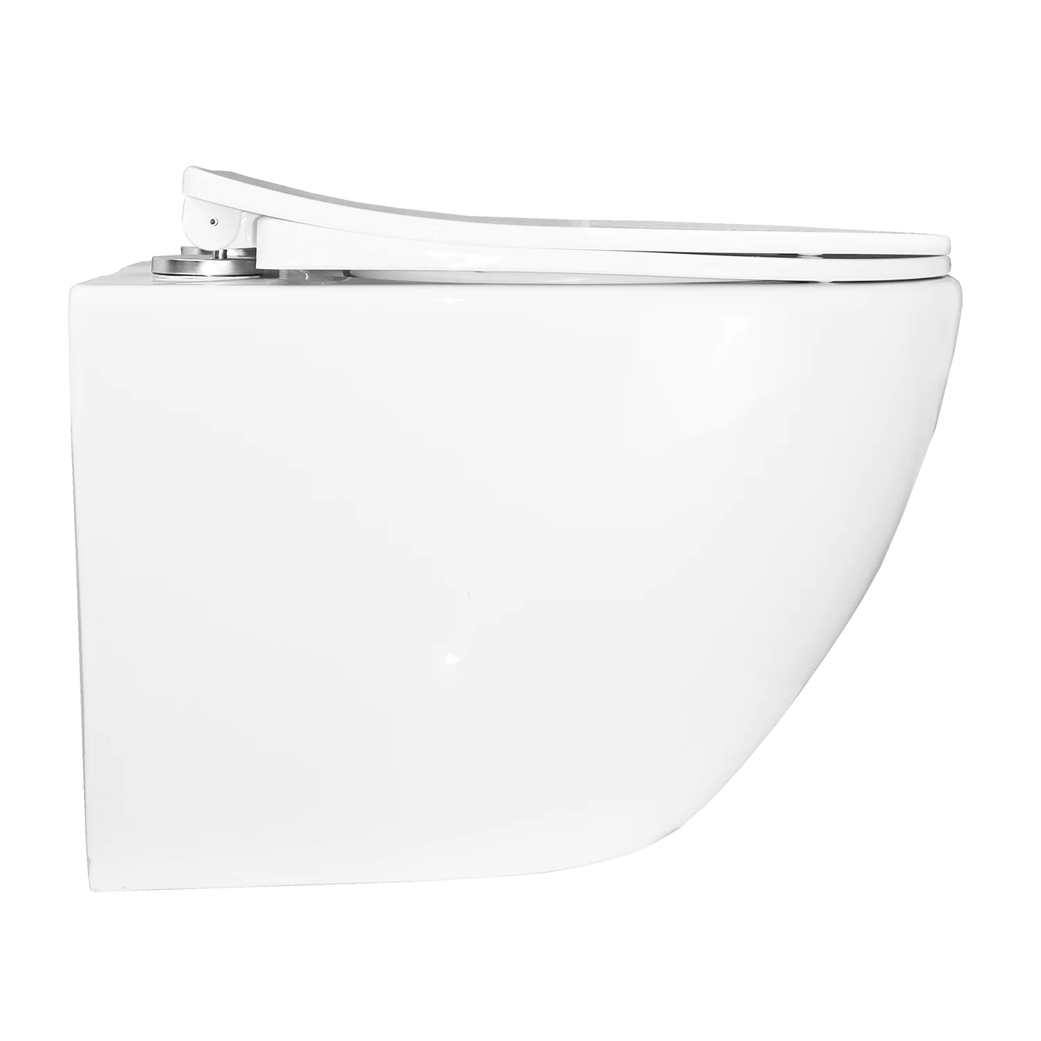 Унитаз подвесной Azario PRO 360х480х3500 безободковый, c быстросъемным сиденьем микролифт полипропилен (CS-1049SB) — фото №10