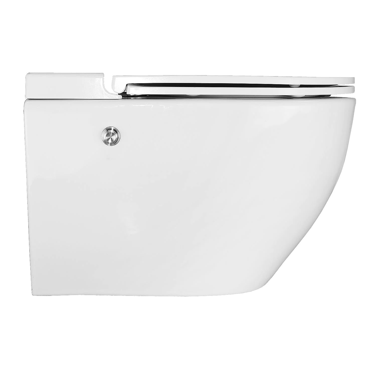 Унитаз импульсный Azario 360х570х375 подвесной, полукруглый, быстросъемное сиденье микролифт, монтажная рама в комплекте (AZ-102C) — фото №10